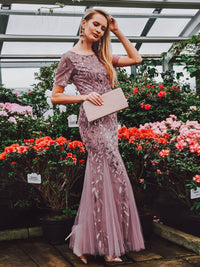 Plus Size Evening Dress Version Sequin Mesh Fishtail Slim Fit Sexy Women Clothing