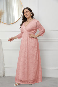 Plus Size Spring Women Clothing Lace Dress Evening Maxi Dress