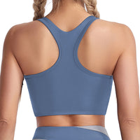 Sports Underwear Shockproof Push up Wireless Workout Bra Training Running Yoga Clothes Top