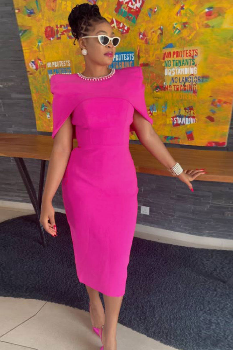 Casual Hip Slim Fit Vest Back Slit Dress Waistcoat Two Piece Set