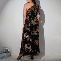 plus Size Early Spring Popular Sexy Dress Slim Fit Sequined Embroidered Clothes Cocktail Dress