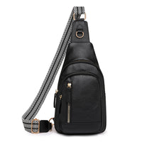 Trendy Retro Casual Chest Bag Women Trendy Office Soft Leather Cross Body Bag Exquisite Good looking Mom Bag