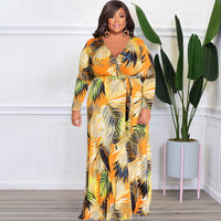 Plus Size Autumn Winter Deep V Plunge Plunge Sexy Long Knitted Stretch Women Dress
