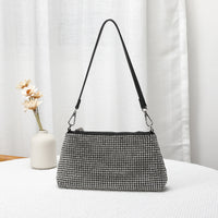 Rhinestone Bag Women Dinner Bag Full Diamond Portable Underarm Bag Diamond Embedded High Grade One Shoulder Crossbody