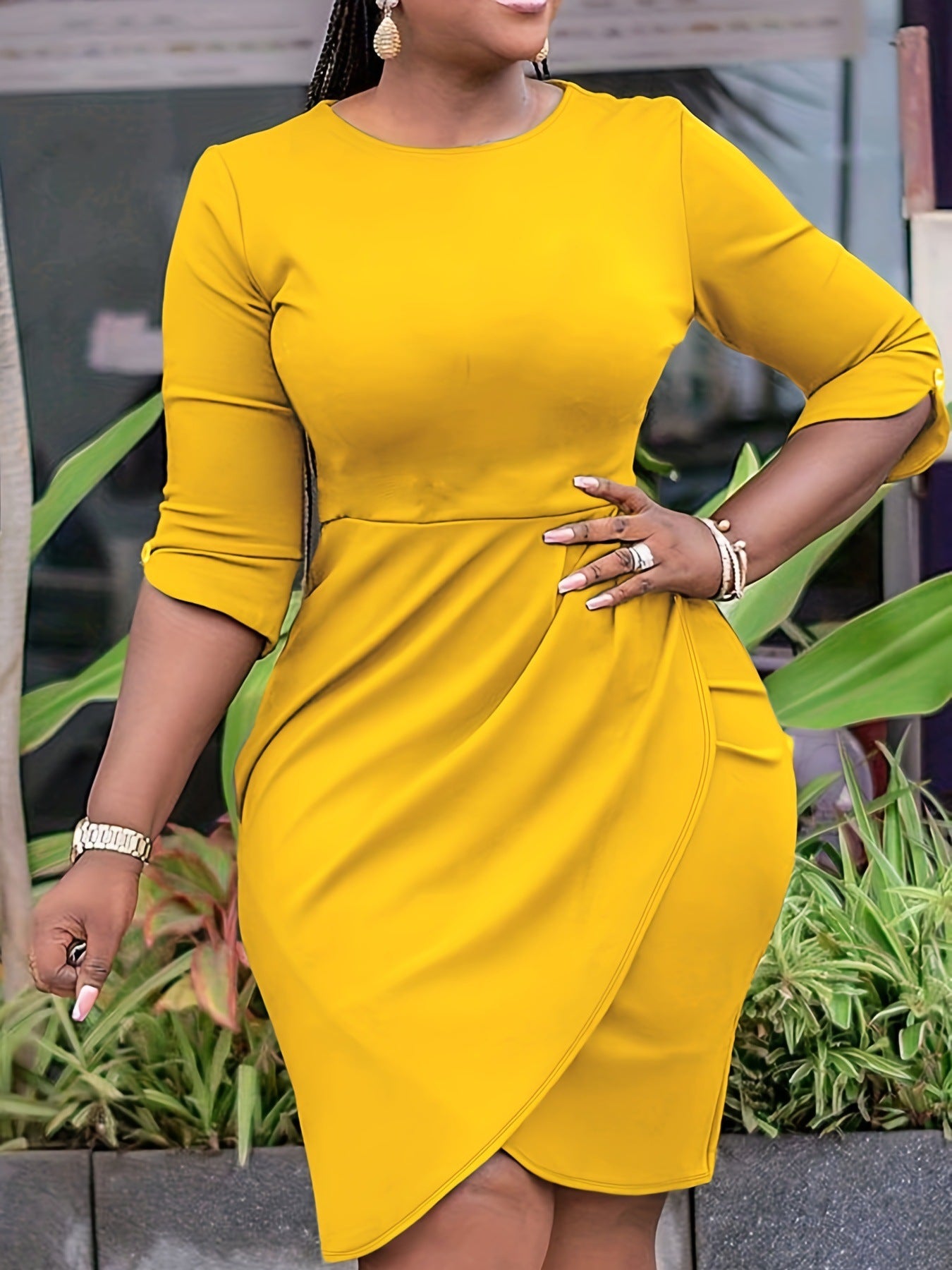 Plus Size Platform Sexy Sheath Dress