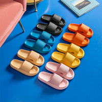 Mute Slippers Women Home Net Infrared Wear Home Slippers Thick Bottom Lightweight Home Bathroom Couples Sandals Shoes
