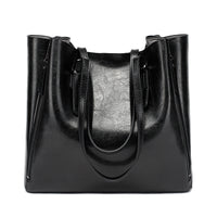 Special Interest Design Soft Leather Big Bag Large Capacity Shoulder Bag Office Minimalist Tote Bag