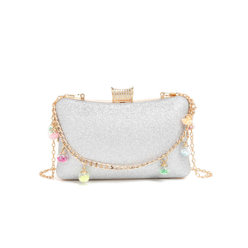 Trendy Ladies Bag Texture Exquisite Women Simple Western Small Bag Lock Single Shoulder Chain Messenger Bag