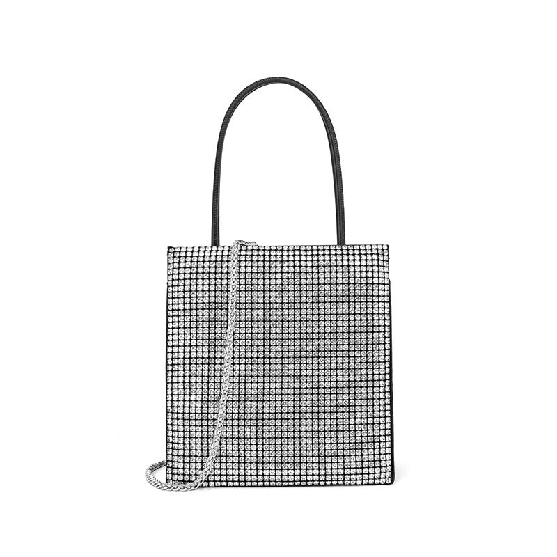 Rhinestone Tote Women Bag Chain Diamond College Shoulder Women Corssbody Bag