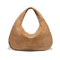 Chic Leather Bag Women Large Capacity Fashionable Large Capacity Underarm Bag Frosted Soft Surface One Shoulder Selenodont Bag
