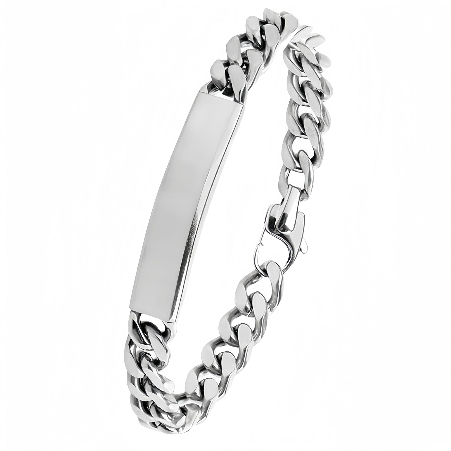 Vacuum Gold Plated Titanium Steel Bracelet Laser Laser Lettering DIY Trendy Stainless Steel Bracelet