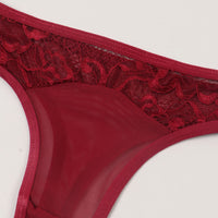 Lady Sexy Seductive Ding Underwear Girls T Shaped Panties Lace Edge Transparent Temptation Pure Cotton Crotch Sexy Underwear