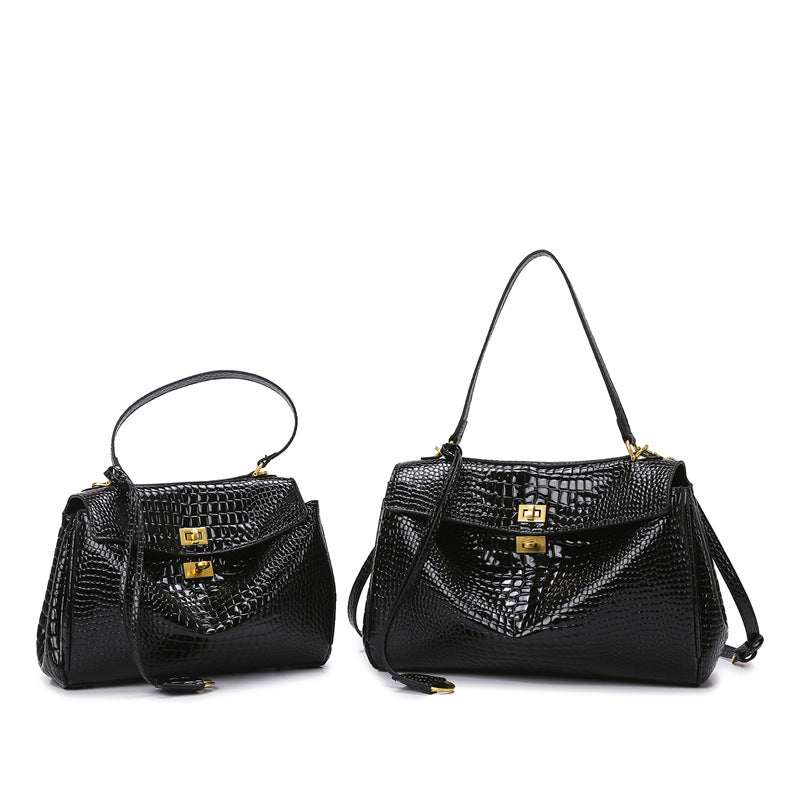 Bag for Women Rodeo Bag Large Capacity Office Tote B Same Alligator Print Handbag