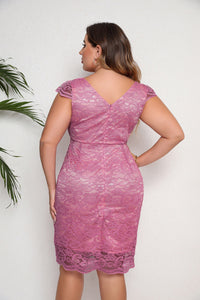 Plus Size Women Clothing Spring Summer Lace Dress