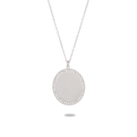 Lettering Private Exclusive Stainless Steel Necklace Special Interest Inlaid Zircon Titanium Steel Embellished