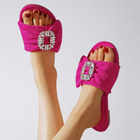 Rhinestone Sandals with Fairy Season All Match Flat Slippers
