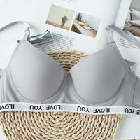 bralette Comfortable Underwear Big Chest Small Lace Thin Push Up Sexy Breast Holding Adjustable Bra