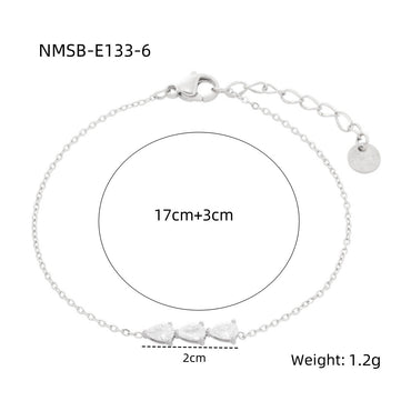 Steel Color White Diamond