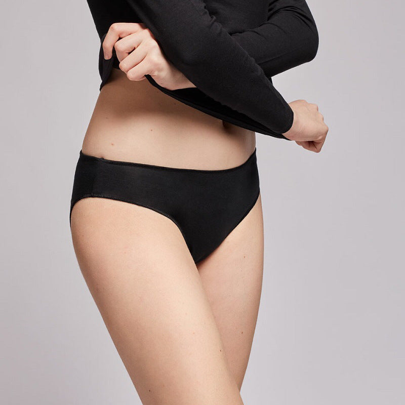 Women Underwear Breathable Traceless High Elastic Ice Silk Comfort Sexy Low Waist Briefs T Shaped Panties Ladies Briefs