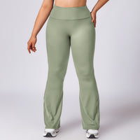 Bell-Bottom Pants Pea Green