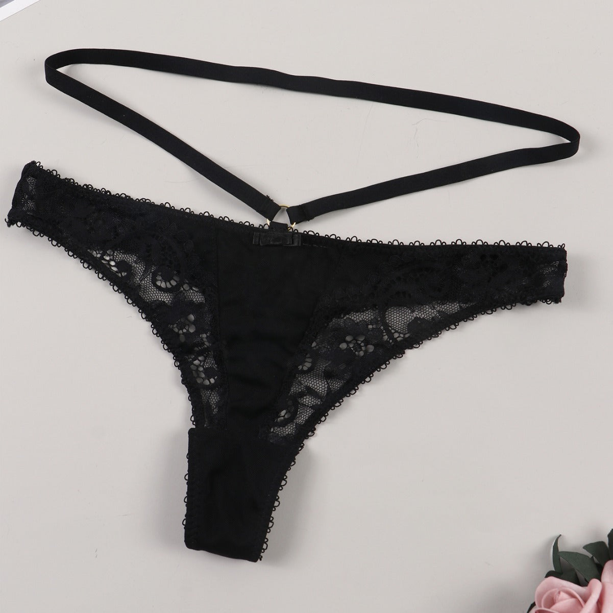 Varsbaby T Back Sexy Underwear Sexy T Shaped Lace up a Line T Back