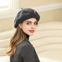 Autumn Winter Korean Retro Literary Elegance Wild Big Head Circumference Show Face Small Beret