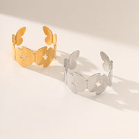 Niche Design 18K Gold Titanium Steel Butterfly Bracelet Women Cold Light Luxury Bracelet Does Not Fade