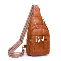 Bags Women Chest Bag Retro Easy Matching Faux Leather Messenger Bag Casual Shoulder Bag