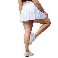 Plus Size Fitness Shorts Women Outdoor Quick-Drying Breathable Tennis Skirt Running Workout Training Pleated Skirt Culottes