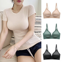 Women Korean Expanded Bra Thin Comfortable Small Size Thickened Push up to Show Big Waist Thin Seamless Bra