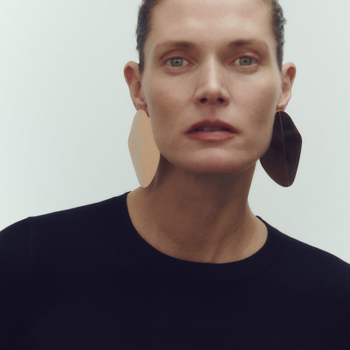 High Profile Retro Elegant Metal Geometry Stud Earrings Simple Personality Metal Alloy Earrings Women