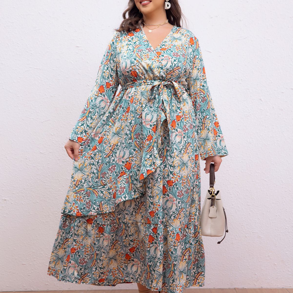 Plus Size Matching Women Dress