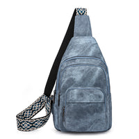Chest Bag Wind Office Portable Retro Brown Crossbody Bag Simple Small Backpack Women Chest Bag