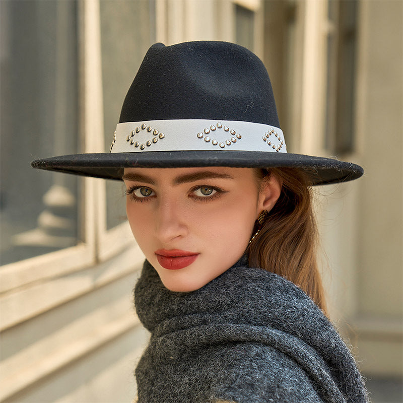 Fall Winter Trend Characteristic Cap Bowler Hat British French All Matching Hat Women