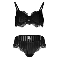 Summer Sexy Lingerie See through Briefs Lace Sexy Two Piece Suit