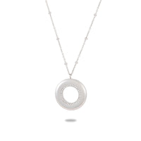 Lettering Private Exclusive Stainless Steel Necklace Special Interest Inlaid Zircon Titanium Steel Embellished
