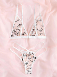 Embroidered Pattern Girl Bra Comfortable Seamless Pure Cotton Thin Small Breast Push up Fresh Girl Sexy Lingerie