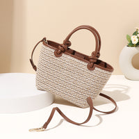 Temperamental Minority Raffia Woven Handbag Casual Shoulder Bag Lazy Comfort Trend Messenger Bag