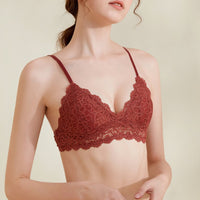 Breathable Underwear Thin Big Breast Sexy Rabbit Ears Underwear Ultra Thin Small Chest Lace Bra