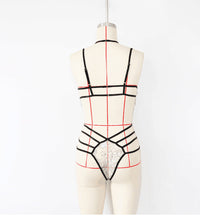 Sexy Lingerie Sexy Halter Binding Three-Point Lace See-through Suit