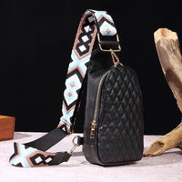 Ladies Casual Retro Chest Bag Pure Embroidered Crossbody Bag Bohemian Waist Bag