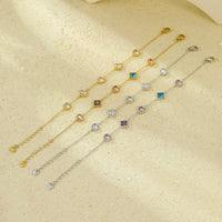 Arrival 18K Gold Diamond Titanium Steel Bracelets Women Affordable Luxury Elegant Heart Trendy Stainless Steel Bracelet