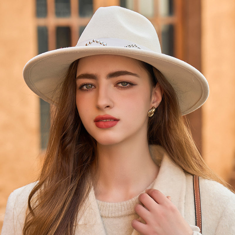 Fall Winter Trend Characteristic Cap Bowler Hat British French All Matching Hat Women