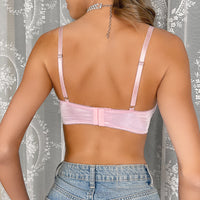 Autumn Sexy Lingerie Small Breast Push up Bra Bow Comfortable Back Shaping Bra Sexy Single Blouse