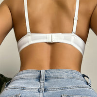 Weisi Silk Thin Bra Women Soft Steel Ring Small Chest Push up Accessory Breast Push up Bra Glossy Glossy Bra