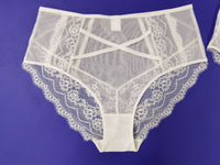 Seduction Sexy Mesh Panties Transparent High Waist Black Beige Underwear