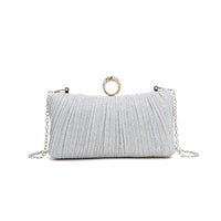 Pleated Dinner Bag Women Bags Cocktail Clutch One Shoulder Crossbody Evening Bags