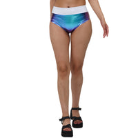 Bikini Bronzing Patent Leather Fabric Color Matching Sexy Triangle Shorts Candy Color Underwear