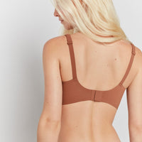 Seamless Underwear V neck Non Steel Ring Big Breast Detachable Chest Pad Thin Soft Support Comfortable Bra