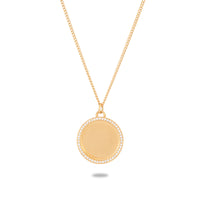 Private Exclusive Stainless Steel Necklace Unisex Vacuum Plating 18K Gold Titanium Steel Embellished